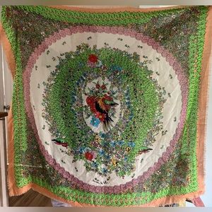 Bimba y Lola scarf bird flower floral multicolored bimba and Lola